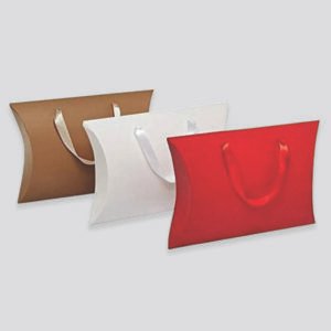 Custom Pillow Boxes with Handle – Elegant, Portable & Perfect for Gift Packaging