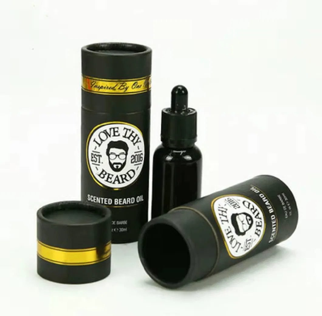 Custom Cardboard Box 30ml Black Frosted E Liquid Glass Dropper Bottle Packaging Box 2